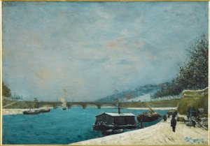 イエナ橋のセーヌ川 作： Paul Gauguin
