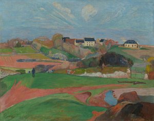 ル・プルドゥの風景 作： Paul Gauguin