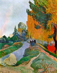 1888年1939年、アリカン近くのアルルの風景。 作： Paul Gauguin