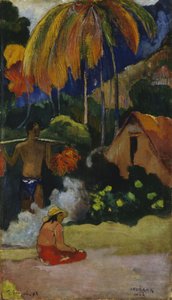 タヒチの風景（マハナマア） 作： Paul Gauguin