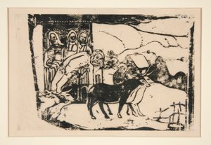 ブレトンのカルバリー 作： Paul Gauguin