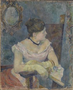 マダムメットゴーギャン、イブニングドレス、1884年。 作： Paul Gauguin