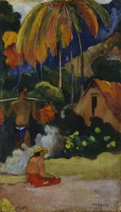 タヒチのマハナ風景 作： Paul Gauguin