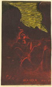 Mahna no Varua Ino (The Demon Speaks) [裏面] 作： Paul Gauguin