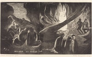 魔のヴァルアイノ (The Devil Speaks) 作： Paul Gauguin