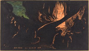 魔のヴァルアイノ (The Devil Speaks) 作： Paul Gauguin