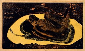 発明の精神の死者ウォッチング、1893-1894。 作： Paul Gauguin