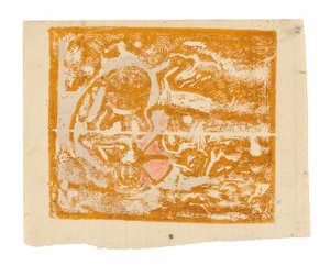 マオリと動物 作： Paul Gauguin