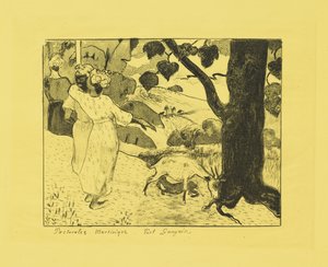 マルティニーク牧歌、1889 作： Paul Gauguin