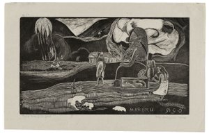 マルル、感謝の捧げ物、ノアノア、1894年 作： Paul Gauguin