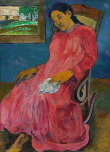 タヒチアン  ファアトゥルマ・メランコリック 作： Paul Gauguin