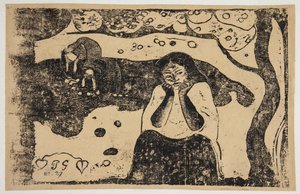 人間の悲惨さ。 作： Paul Gauguin