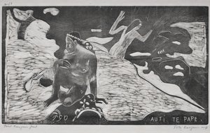 ノア・ノア: 川辺の女たち (Auti Te Pape) 作： Paul Gauguin