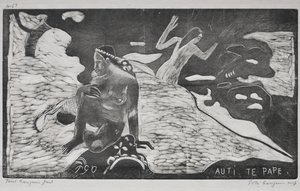 ノア：Auti Te Pape川の女性、1893-94年。 作： Paul Gauguin