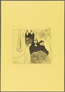 Alte Frauen von Arles, aus der "Volpini Suite: Dessins lithographiques" 作： ポール・ゴーギャン
