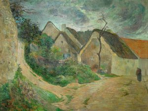オズニー、上り坂の道 作： Paul Gauguin
