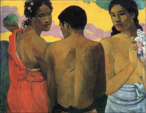 P.ゴーギャン、3人のタヒチ人 作： Paul Gauguin