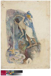 疲れたペープ、1893-94 作： Paul Gauguin