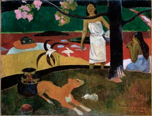 タヒチアンパストラル、1892年。 作： Paul Gauguin