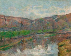 ブルターニュの風景 作： Paul Gauguin