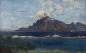 フランス語: Paysage de Te vaa 作： Paul Gauguin