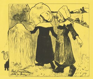 ブルターニュの楽しみジョワ・ド・ブルターニュ、1889年 作： Paul Gauguin