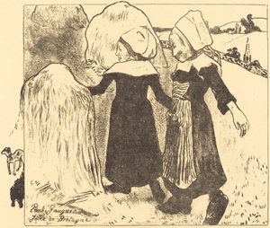 ブルターニュ・ジョワ・ド・ブルターニュの喜び、1889年。 作： Paul Gauguin