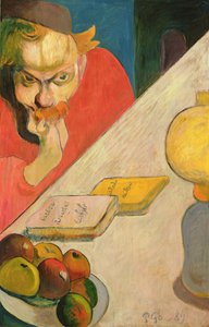 ジェイコブ・マイヤー・ド・ハーンの肖像、1889年（木の上の油） 作： Paul Gauguin