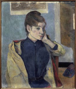 マドレーヌ・ベルナール（1871-1895）の肖像 - ポール・ゴーギャン（1848-1903）の絵画、油彩、キャンバス、72x58 cm 作： Paul Gauguin