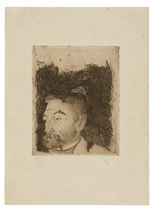 ステファン・マラルメの肖像 作： Paul Gauguin