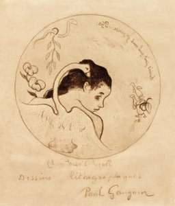 プレートのプロジェクト-レダと白鳥 作： Paul Gauguin