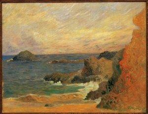 海沿いの岩 作： Paul Gauguin