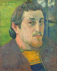 カリエールに捧げる自画像 作： Paul Gauguin