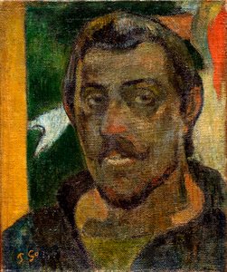 自画像、1890-1894。 作： Paul Gauguin
