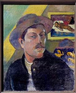 自画像。ポール・ゴーギャン（1848-1903）の絵画 作： Paul Gauguin