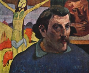 イエローキリストとの自画像、1889年1939年。 作： Paul Gauguin
