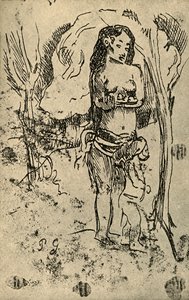 スケッチ、1936 作： Paul Gauguin