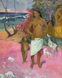 海沿いを歩く。 1902 作： Paul Gauguin