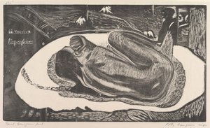 スピリットオブザデッドウォッチングデッド、フレグランスノア、1893-94年。 作： Paul Gauguin