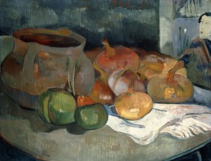 ひょうたんのある静物、1889