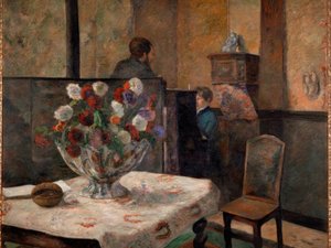 花のある静物 作： Paul Gauguin