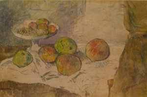 フルーツボウルのある静物 作： Paul Gauguin