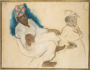 マルティニーク女性の研究、1887年頃 作： Paul Gauguin
