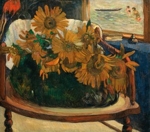 肘掛け椅子のひまわり 肘掛け椅子のひまわり、1901年。 作： Paul Gauguin