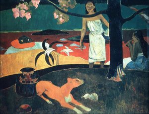 タヒチ：タヒチアンパストラル、ポールゴーギャン（1893） 作： Paul Gauguin