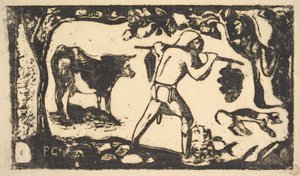 タヒチの運搬バナナ、1898-99年。 作： Paul Gauguin