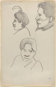 タヒチアンヘッズ 作： Paul Gauguin