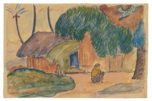 タヒチアン ハット 作： Paul Gauguin