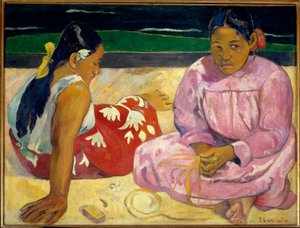 タヒチの女たち、あるいはオン・ザ・ビーチ 作： Paul Gauguin