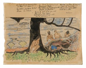 タヒチアン・フィッシング 作： Paul Gauguin